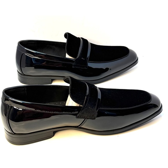 Stacy AdamsMen's Spratley Moc Toe Saddle Slip On Loafer Black Size 11W NWT/BOX - Picture 5 of 10